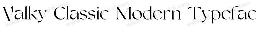 Valky Classic Modern Typeface字体转换